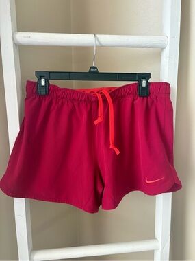 Nike Women's Bright Red dri-fit shorts